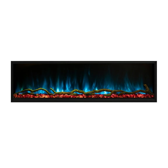 Modern Flames Landscape Pro Slim Electric Fireplace, 56in., Wall Control