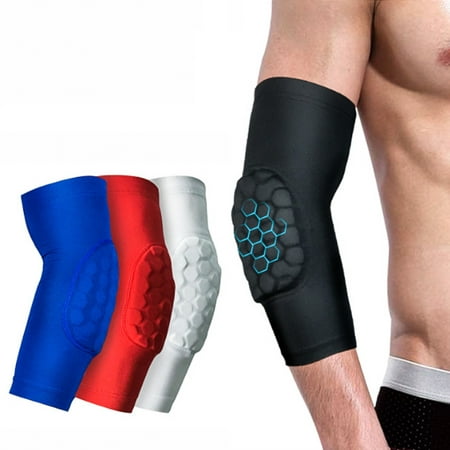 Protective Compression Elbow Pad Adult Arm Guard Sleeve Support for Basketball Football Volleyball Baseball Softball Cycling and