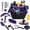 Purple, variant on Horse Grooming Kit 13 Piece, Horse Brushes for Grooming Supplies Set with Organizer Bag, Horse Brush & Curry Comb for Effective Cleaning, Gift for Horses Riders Beginners