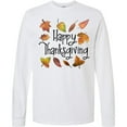 thumbnail image 3 of Inktastic Happy Thanksgiving Fall Leaves Long Sleeve T-Shirt, 3 of 5