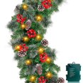 thumbnail image 1 of Guirnalda navideña TURNMEON, preiluminada, 1,8 m, 25 cm, 50 luces, 1 of 6