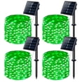 thumbnail image 1 of Luz Solar de Cuerda JMEXSUSS Paquete de 4, 400 LED, 40 m, Verde, a prueba de agua, 1 of 9