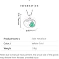 thumbnail image 2 of 14K Gold Real Natural Jade Gourd Necklace, Vintage Hollow Blessing Pendant, Delicate Jade Jewelry Gift for Mother's Happiness, 2 of 5