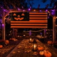 thumbnail image 3 of Halloween Garden Flag, Spooky Jack‑O‑Lantern Pumpkin Flag for Front Porch Lawn Fence Outdoor Halloween Holiday Decor,3 x 5 Ft, 3 of 7