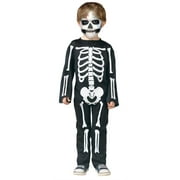 Skeleton Bones Jumpsuit Halloween Costume Toddler 3T-4T