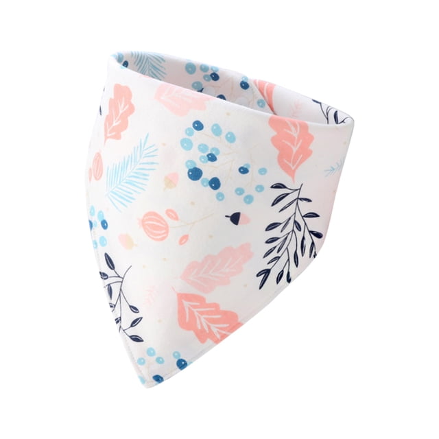 Serviette à Bave pour Bébé en Coton Peigné, Serviette Imprimée, Serviette à Bave à Double Couche