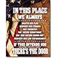 thumbnail image 3 of Desperate in This Place We Always Salute Our Flag Support Our Troops Tin Collectible Sign, 3 of 3