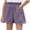 Purple, variant on lnmuld Lightweight Loose Fit Girls Denim Shorts - Summer Casual Comfort Play Bottoms Size:6-7 Years