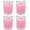 Pink, variant on Set of 4 White Votive Candles, Clear Glass Filled Unscented Soy Wax Candle for Home Décor Weddings Spa Holidays Party and DIY