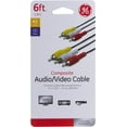 thumbnail image 5 of GE 6ft. Composite Audio/Video RCA Cable, Red White Yellow, 33608, 5 of 5