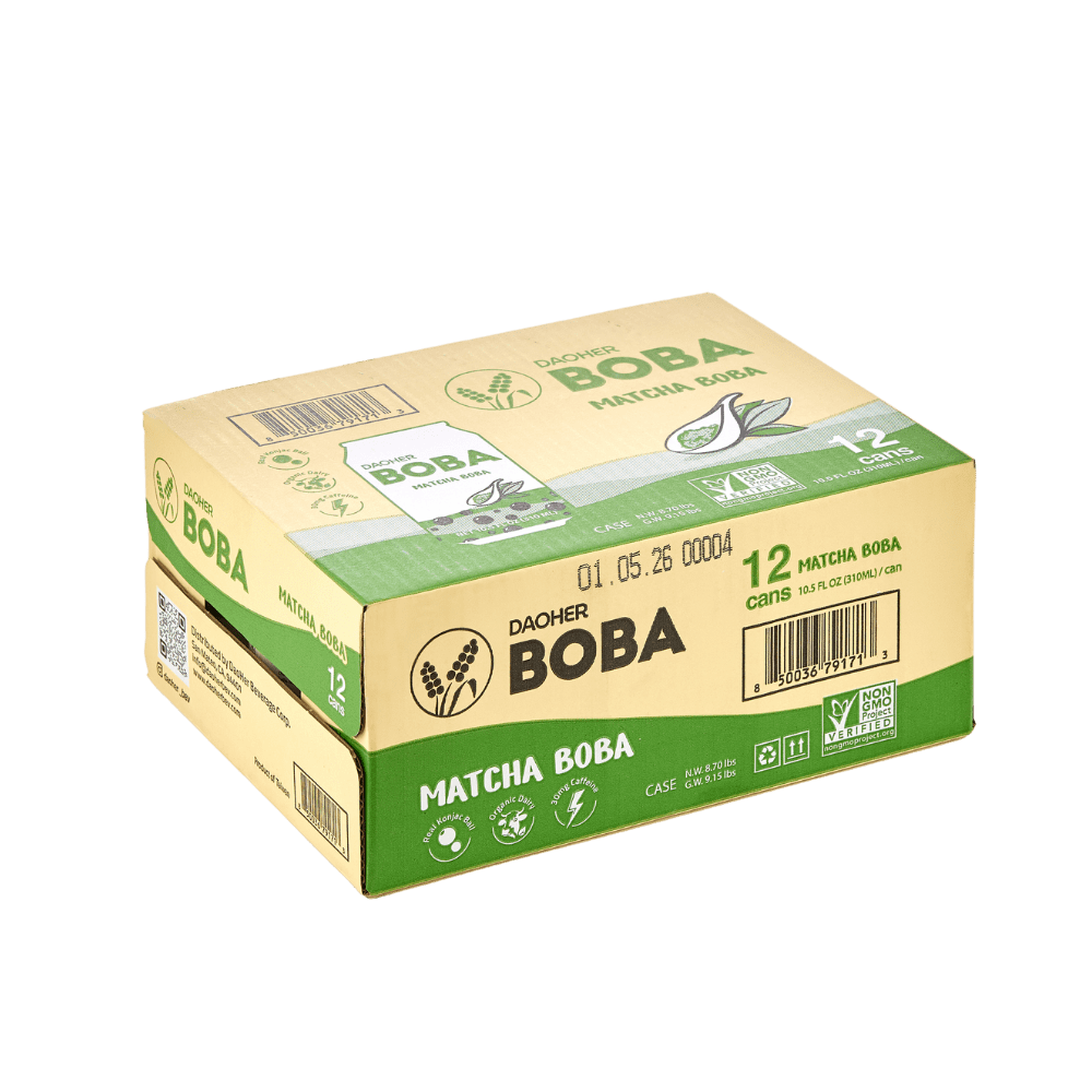 DaoHer Matcha BOBA, 10.5 fl. oz. (12 Pack)