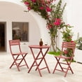 thumbnail image 3 of Compamia Helen Round Folding Bistro Table 24 inch Marsala, 3 of 5