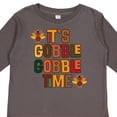 thumbnail image 4 of Inktastic Thanksgiving Gobble Time Turkey Boys or Girls Long Sleeve Toddler T-Shirt, 4 of 5