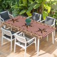 thumbnail image 2 of Western Texas Star Vintage Table Cloths for 3 Foot Rectangle Tables, Rustic Wreath Wood Red Plaid Patio Waterproof Elastic Fitted Tablecloths, Washable Rectangular Table Cover for Camping, 2 of 8