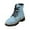 Light Blue, variant on Women's Ankle Boots Fashionable Round Toe Denim With Lace Up Design and Heel for Stylish Comfort in Daily Wear and Work