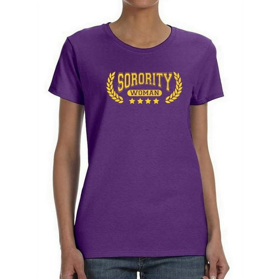 Sorority Woman T-Shirt Women -Smartprints Designs, Female Large
