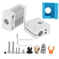 thumbnail image 3 of LHCER Printer Heating Nozzle, Extruder, Aluminium Alloy + Rubber For 3D Printer Printer 3D Printing Office Equipment, 3 of 8