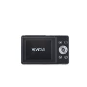 Vivitar Popsnap Slim Lightweight Built-In Flash 1080p 16X Zoom Compact Digital Camera with Micro SD Slot, Black