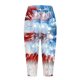 thumbnail image 5 of Pantalones Capri Casual Elastic Tie Waist Loose Long Independence Day Pantalones de Mujer con Bolsillos, 5 of 6