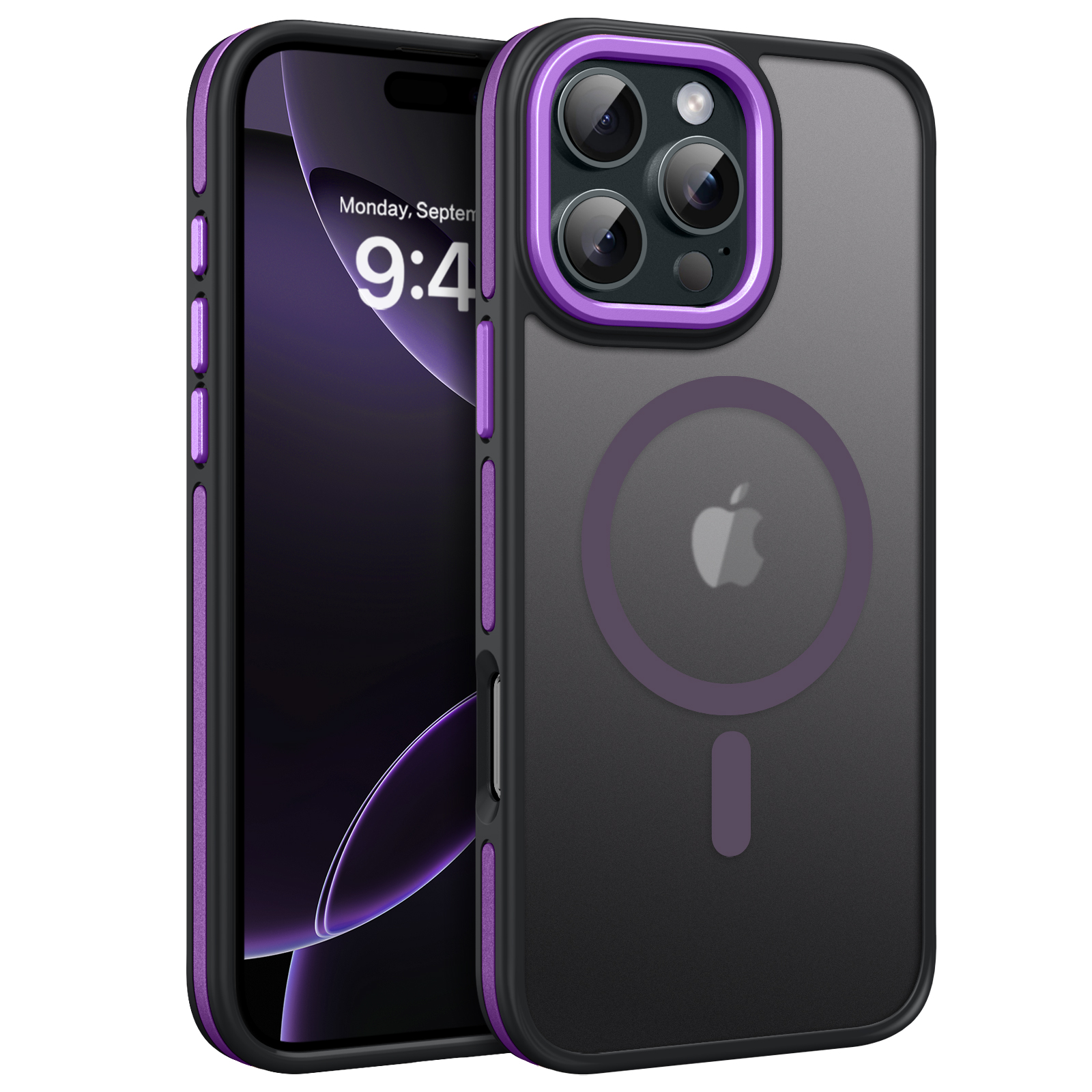 Bentoben iPhone 16 Pro Max Case Purple Matte photo 5