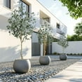 thumbnail image 3 of Ataucjin 4/5/6FT 1PCS Artificial Eucalyptus Tree Modern Large Fake Plant In Pot Faux Floor Plant Fake Silk Trees For Indoor Outdoor Home Office Housewares Gift Decor, 3 of 5