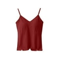 thumbnail image 2 of Gamivast Womens Under $10 Womens Tank Tops V Neck Spaghetti Strap Shirts Casual Cami Sleeveless Camisole Blouses Summer Basic Tank Shirt Refunds on My Account from an Online Order, 2 of 4