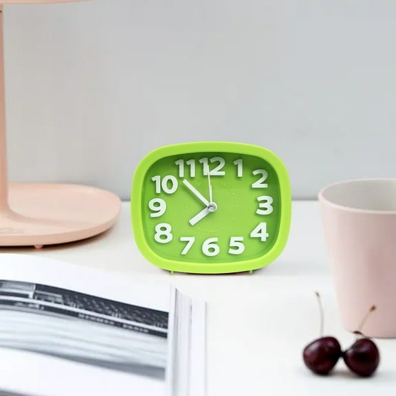 HongHeng Clearance Under $2.00 Silent Quartz Clock Desktop Ornament Alarm Clock Electronic Clock