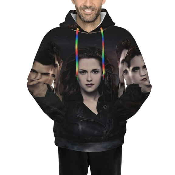 The Twilight Saga Men's Hoodie Novelty Pattern Adult Hooded Sweatshirts Casual Unisex Pullover for Women Youth