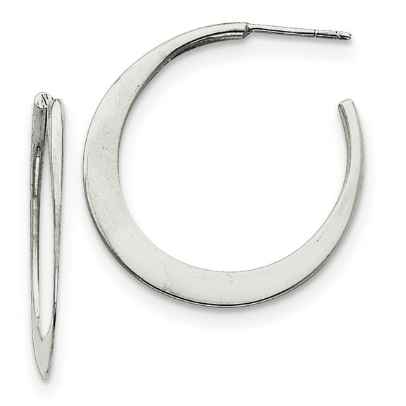 Primal Silver Sterling Silver Post Hoop Earrings