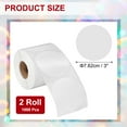 thumbnail image 2 of Uxcell 1000 Pcs Colored Dot Stickers, 3 Inch Circle Stickers Self Adhesive Large Circle Labels Tags Coding Labels Blank Round for Labeling Office Business Yard Sale Garage Sale Home, White, 2 of 6