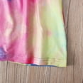 thumbnail image 6 of Fjofpr Toddler Girl Clothes under $5 Summer Girls Short-sleeved Color Tie-dye Pattern Round Neck Dress(4-9years）, 6 of 6