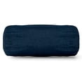 thumbnail image 1 of Navy Blue Solid Round Bolster Pillow 18.5x8, 1 of 4