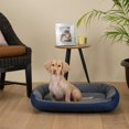 thumbnail image 3 of Cama para Perro, Resistente, Confortable, con Relleno Suave, Medidas y Color a Elegir (Medium, Marino/Gris), 3 of 6