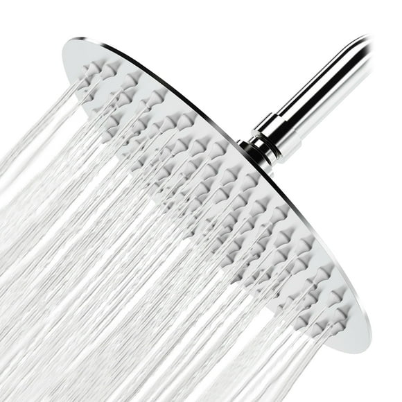 10 Inch Round Rain Showerhead G1/2 High Pressure Shower Head Bathroom Swivel Shower Head Stainless