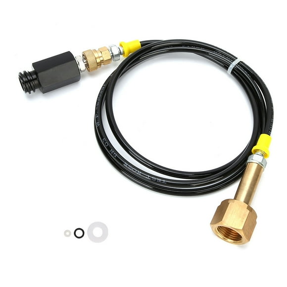 Rosilesi 1.7m Hose CO2 Soda Club to External CGA320 Tank Direct Adapter Soda Maker Accessories Compatible with SodaStream