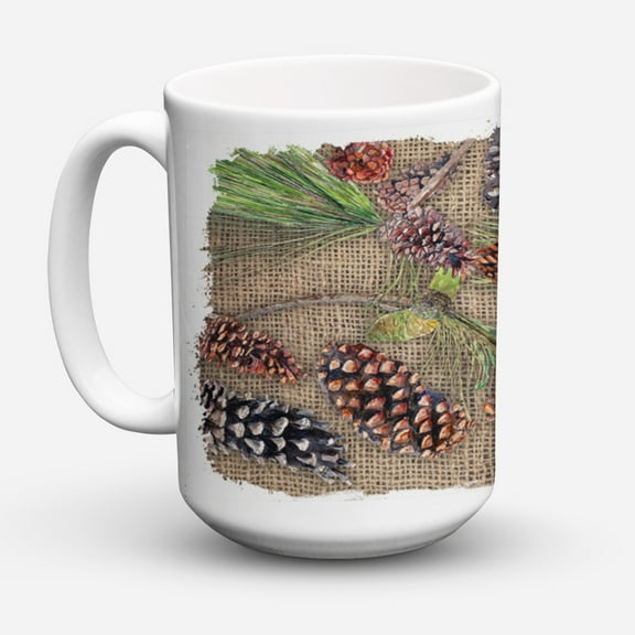 Pine Cones Coffee Mug 15 oz