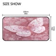 thumbnail image 3 of 39x20 Inch Non-Slip Floor Mat Hallway Runner Rug Entrance Floor Mat Runner for Kitchen and Living Room Soft Pink Butterfly, 3 of 8