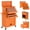 Orange, variant on BCBYou 8-Drawer Rolling Tool Chest Removable Storage with Sliding Drawers, High Capacity with Wheels, Keyed Locking System box Organizer