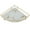 White, variant on Nieyigj Bathroom Storage Tray Light Luxury Decorative Golden Texture Triangle Vanity Organiser Tray for Soap Towels Paper Napkins Jewellery Makeup Cosmetics, Black, 11.8 inches / 30 cm