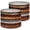 Color 4, variant on Linen Drum Lamp Shades Rusted Corrugated Metal Texture Vertical Stripes Brown 13" x 13" x 10" Lampshade for Table Lamps Floor Lamps Lamp Shade Replacement Easy Assembly Required