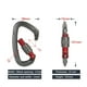 thumbnail image 4 of Mosquetón Seguridad para Escalada en Con Hebilla Cuerda para Mochila Con Hamaca Con Cerradura Principal Tipo D para Acampar Aluminio para Aviación Al Aire Libre [con Video] (gris), 4 of 9