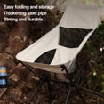 thumbnail image 5 of Anvazise Folding Chair Outdoor Folding Chair Breathable Mesh Portable Lightweight Heavy Duty Camping Backpacking Beach Picnic Fishing Collapsible Stool Seat (Beige), 5 of 13