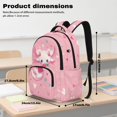 thumbnail image 6 of Yuyamidu Pink Axolotl 4Pcs School Backpack Set for Girls Strawberry Elementary Bookbag with Lunch Box Pencil Case Water Bottle Sleeve 17 Inch Kids Rucksack Daypack, 6 of 7