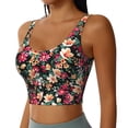 thumbnail image 2 of Naloa Many Kind Of Flowers Sports Bras for Women,Sports Bras for Women High Support with Removable Pads-Medium, 2 of 8