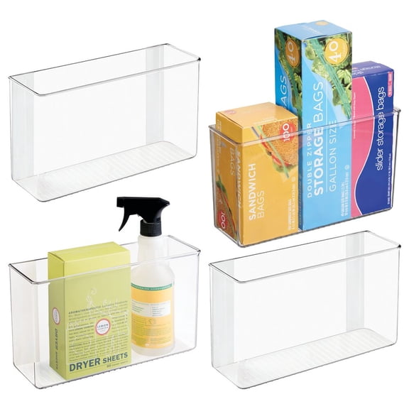 iDesign RPET AFFIXX Linus Organizer 3.5 x 11 x 6.5, Set of 4