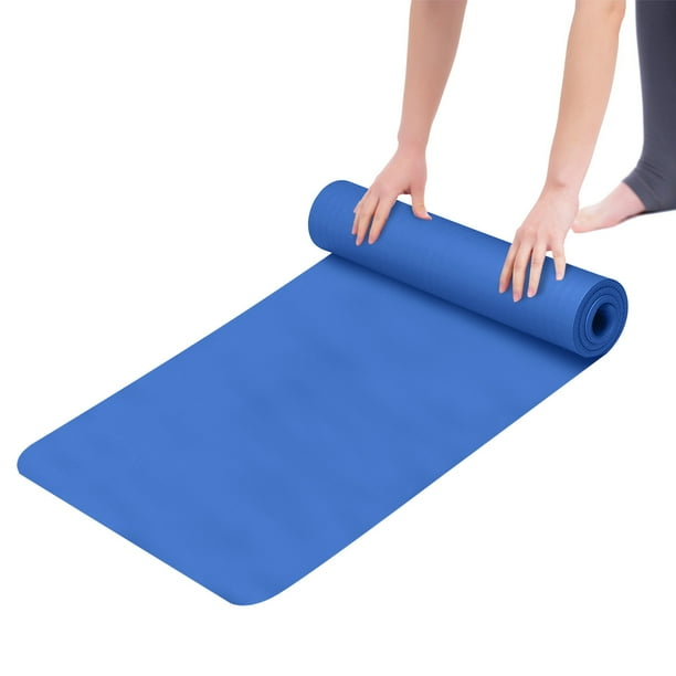 Tapis Yoga Antidérapant 4 Mm – Monochrome, Léger Et Durable – Pour Fitness, Gym Maison, Femme, Homme Et Enfant