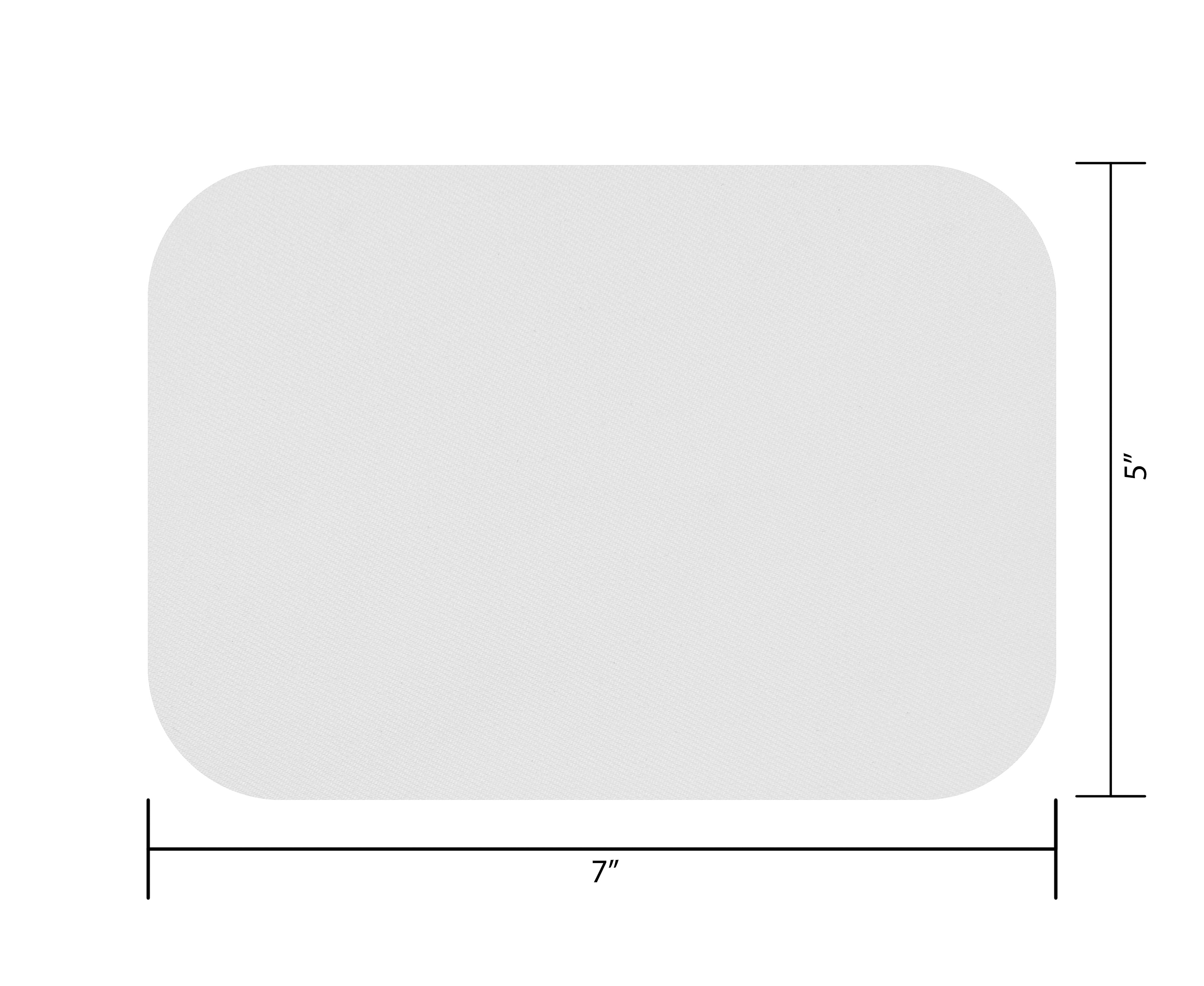 Bondex White 5"x7" Sport Uniform Patches, 2 Pieces