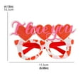 thumbnail image 3 of Party Decor Clearance! Valentine's Day Party Glasses Decorative Supplies Love Love Glasses Frame Dress Up Holiday Party Photo Props Valentines Day Decorations 1×Party Glasses, 3 of 5