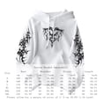 thumbnail image 3 of Men Women Gothic Hoodie Y2K Aesthetic Graphic Oversized Pullover Hooded Sweatshirt Hip Hop Grunge Alt Streetwear, 3 of 5