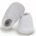 thumbnail image 7 of Scheam Baby Boys Baptism Shoes and Socks Set,Antislip Warm Infant Shoes,White Christening Sneaker with Embroidered Cross,Cotton Soft Sole Socks,for Christening Ceremony 4.72 inch, 7 of 7